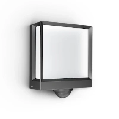 Abbildung von steinel LED Außen Wandleuchte L 40, fest integriert, Wandlampe, smart, bedienbar per App, Dauerlicht, Bewegungsmelder