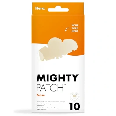 Abbildung von Hero Cosmetics Mighty Patch für die Nase, Hydrocolloid Pickel Pflaster Nacht, absorbiert Unreinheiten in 6 bis 8 Stunden, 10