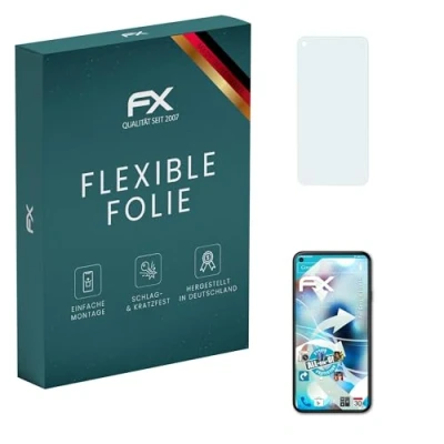 Abbildung von atFoliX Schutzfolie kompatibel mit Google Pixel 5 Folie, ultraklare und flexible FX Displayschutzfolie (3X)