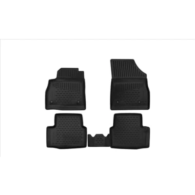 Abbildung von Element 3D Gummimatten Set für Opel Astra K 2015 2021 100% passgenaue Auto Fußmatten, robuste Universal Fußmatte Auto, Fussmatten Gummi,