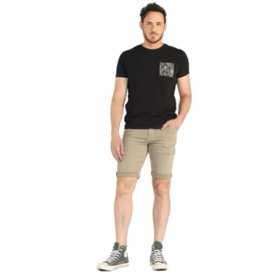 Abbildung von Le Temps Des Cerises Jeans Shorts, Herren, Größe: 32, Beige