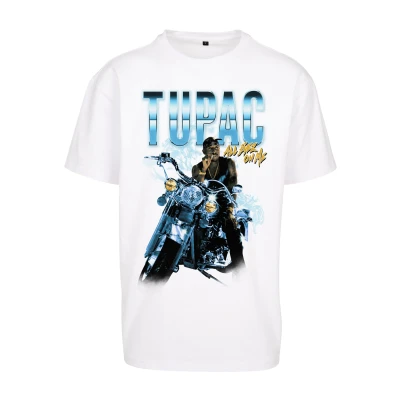 Abbildung von Mister Tee Tupac ALL EYEZ ON ME Anniversary Tshirt print, Herren, Größe: XXL, White