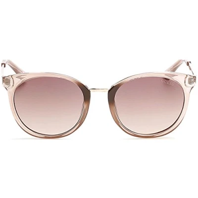Abbildung von Guess Unisex Erwachsene GU7459 57F 52 Sonnenbrille, Beige (Beige Luc/Marrone Grad)