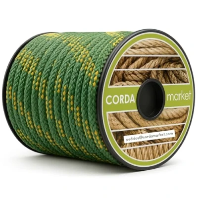 Abbildung von Cordamarket Driza Seil 10 mm, Gelb/grün, 10mm a 15mts