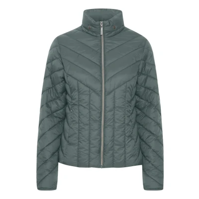 Abbildung von Fransa Padma JA Winterjacke, Damen, Größe: Large, Dark forest