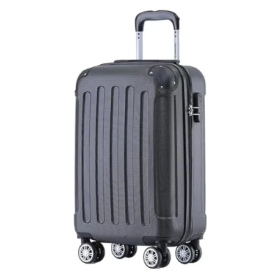 Abbildung von BEIBYE Hartschalen Koffer Trolley Rollkoffer Reisekoffer Handgepäck 4 Rollen (M L XL Set) (Schwarz, M)