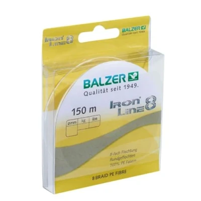 Abbildung von Balzer Iron Line 8 150 m Spule gelb 0,08 mm/ 7,2 kg