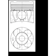 Abbildung von KOLBENSCHMIDT 41655600 Kolben 79 OPEL: Astra J Sports Tourer, Corsa D Schrägheck, Schrägheck