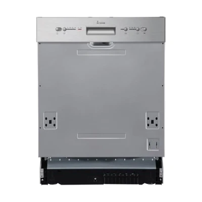 Abbildung von KKT KOLBE teilintegrierbarer Geschirrspüler, DW601ED, 11 l, 12 Maßgedecke, 60cm / Edelstahl AquaStop 6 Spülprogramme Maßgedecke