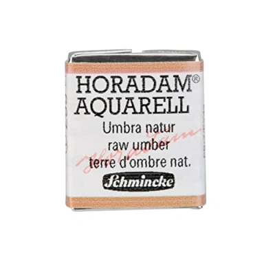 Abbildung von Schmincke HORADAM® AQUARELL feinste Künstler Aquarellfarben, 667 Umbra Natur, 14 044, 1/2 Näpfchen