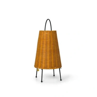 Abbildung von ferm LIVING LED Akkutischleuchte Porti Braided, Rattan, dim.
