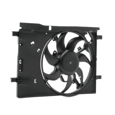 Abbildung von RIDEX 508R0284 Lüfter 390mm 12V mit Kühlerlüfterrahmen (Zarge), Belastungswiderstand OPEL: Corsa D Schrägheck, E Adam