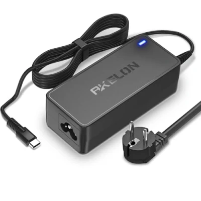 Abbildung von AKELON 65W USB C Laptop Netzteil Ladegerät für Lenovo Thinkpad Yoga Dell Chromebook 3100 Latitude 5420 HP Acer Asus Samsung Google Series 20V 3,25A Typ Adapter