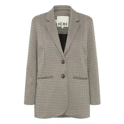 Abbildung von ICHI Ihkate Cameleon Kurzmantel, Damen, Größe: Large, Mottled beige