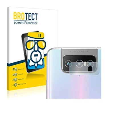 Abbildung von BROTECT Schutzglas für ASUS Zenfone 7 Pro ZS671KS (NUR Kameraschutz) Schutzfolie Panzer Folie Glas [Extrem Kratzfest 9H, Anti Fingerprint,