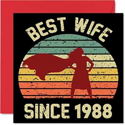 Abbildung von 36. Karte Hochzeitstag Jahrestag für Ehefrau Bester Alles Gute zum Hochzeits Jubiläum Karten den Partner, 145mm Grußkarten Sechsunddreißigster Jahrestage
