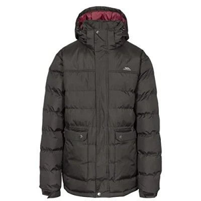 Abbildung von Trespass Herren Warme Gepolsterte Und Wasserdichte Winterjacke Mit Kapuze SPECTER, Black, XS, MAJKCAN20008_BLKXS