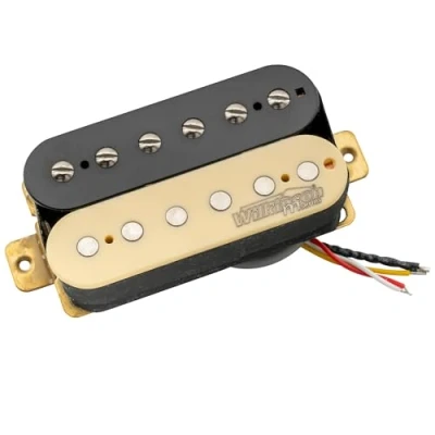 Abbildung von Wilkinson Vintage Klassische Alnico 5 Overwound Open Style Humbucker Hals Tonabnehmer Pickup für E Gitarre, Zebra