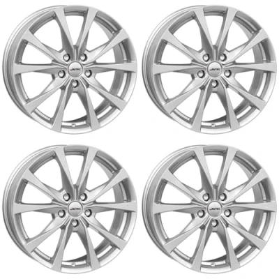 Abbildung von 4x AUTEC Felgen Alufelgen BRIXEN 7.0x17 ET40 5x112 Brillantsilber kompatibel mit Seat Exeo Tarraco Leon Alhambra Toledo Ateca Altea