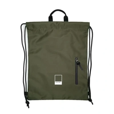Abbildung von PANTONE™ Urban Turnbeutel 51x35.5 16L Sporttasche Damen und Herren Strapazierfähig Polyester, Sportbeutel mit Kordelzugverschluss Satch Gym Bag, Rucksack Stofftasche Reißverschlusstasche Tragegriff