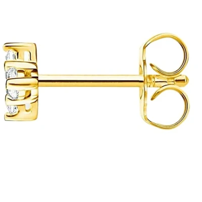 Abbildung von Thomas Sabo Einzel Ohrstecker weißer Stein vergoldetes Silber H2186 414 14