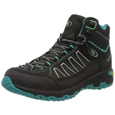 Abbildung von Brütting Mount Meloni Damen Trekking &amp; Wanderstiefel, Schwarz/ Türkis, 42 EU