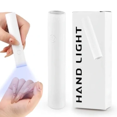 Abbildung von KEWUZY U V Lampe für Gelnägel Wiederaufladbar, Mini Lampe, Wiederaufladbar UV Nägel, LED Nagellampe Nageltrockner Nägel Nagellack Aufbaugel Nail Tips, Geschenke Frauen
