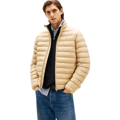 Abbildung von Tommy Hilfiger Herren Steppjacke Packable Recycled Jacket Relaxed Fit, Braun (Camel), XS