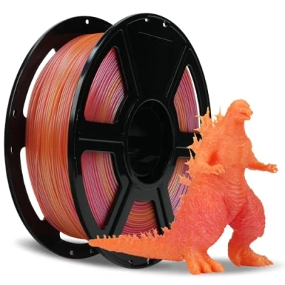 Abbildung von FLASHFORGE Chamäleon HS PLA Farbverlauf Jaune und Rose, Max 500 mm/s schneller Druck, Farbverschiebungs filament 1,75 mm, ändert die Farbe je nach Licht Winkel