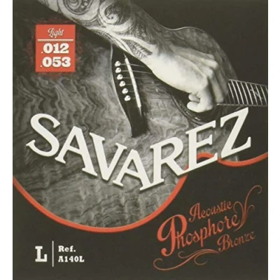 Abbildung von Savarez Saiten 668594 für Akustikgitarre Acoustic Phosphor Bronze Satz A140L Light .012 .053