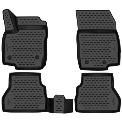 Abbildung von WALSER XTR Gummi Fussmatten Auto kompatibel mit Ford B Max (JK) 10/2012 2017, 100% passgenaue Fußmatten, robuste Universal Fußmatte Auto, Gummimatten