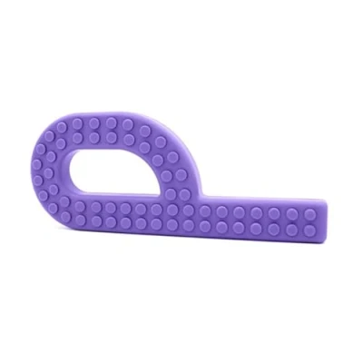 Abbildung von ARK Grabber Brick innovative Kauhilfe mit Ziegelstein Struktur, schadstofffrei, in 3 Härtegraden, sensorische Unterstützung für Kinder und Erwachsene, ergonomisches Design (fest, lavendel)