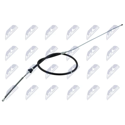 Abbildung von NTY HLR VW 013 Handbremsseil hinten links, rechts 1520, 825 Trommelbremse VOLKSWAGEN: up! Schrägheck, SKODA: Citigo, SEAT: Mii