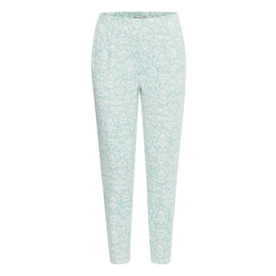 Abbildung von ICHI Ihkate Print PA24 Stoffhose, Damen, Größe: Medium, Nile blue ikat aop