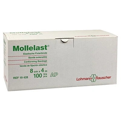 Abbildung von Mollelast Binden 8 cmx4 m weiß lose 100 St