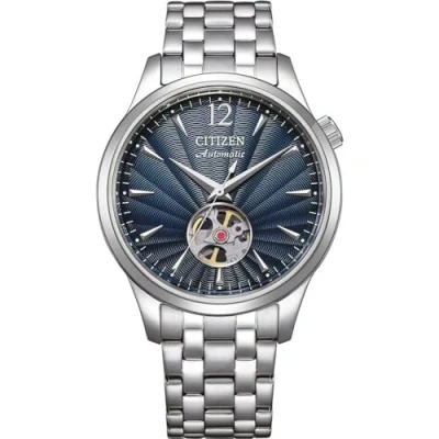 Abbildung von Citizen Automatikuhr NH9131 73L, Armbanduhr, Herrenuhr, Damenuhr, offene Unruh, Edelstahlarmband
