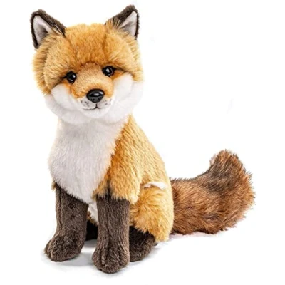 Abbildung von Uni Toys Kuscheltier Rotfuchs klassisch 27 cm (Höhe) Plüsch Fuchs Plüschtier, zu 100 % recyceltes Füllmaterial