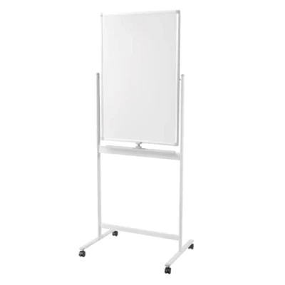 Abbildung von LogiLink EO0063 Whiteboard/Tafel, 2 seitig beschreibbar, 60 x 90 cm, auf Rollen, Aluminiumrahmen