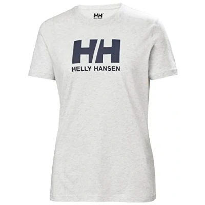 Abbildung von Helly Hansen LOGO Tshirt print, Damen, Größe: Small, Light grey
