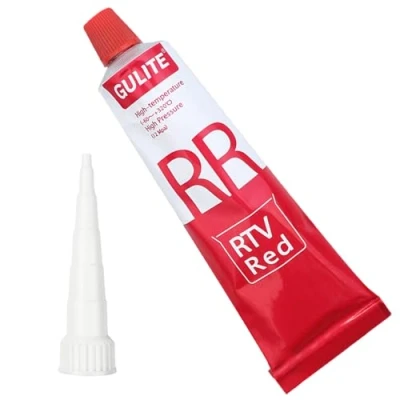 Abbildung von HBERCAI 85g Gummikleber,Gummi kleber,Profilgummikleber,Motordichtmasse,Zylinderkopfdichtung Dichtmittel,Flüssigdichtung Silikon Motor Ölwanne Getriebe Dichtmasse Rot Maximale Betriebstemperatur 320℃