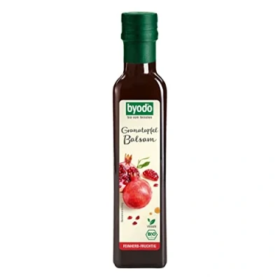 Abbildung von Granatapfel Balsamessig 250 ml Byodo Bio, Gourmet Essig, Intensiv &amp; Fruchtig, Vegan, Dressing Marinade