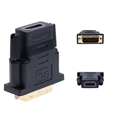 Abbildung von Keple HDMI auf DVI Adapter (DVI D Dual Link 24+1) Buchse Stecker Konverter 1080P Full HD
