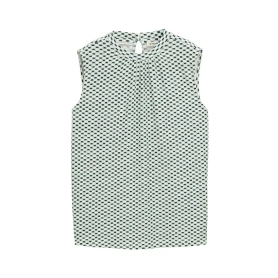 Abbildung von TOM Tailor Bluse, Damen, Größe: XXL, Green white tile minimal