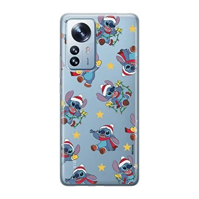 Abbildung von ERT GROUP Handyhülle für Xiaomi 12 PRO Original und offiziell Lizenziertes Disney Muster Stitch 011 optimal an die Form des Handy angepasst, teilweise transparent