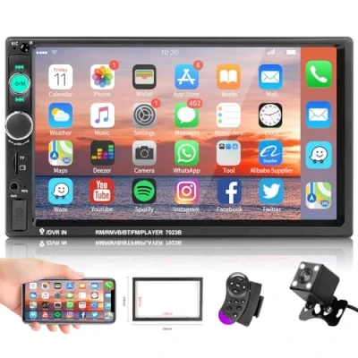 Abbildung von Hikity 2 Din Android 13.0 Auto Player 7 Zoll für Ford Transit Autoradio (GPS, Bluetooth, FM, Carplay&amp;Android auto, WIFI, TFT Kapazitäts Touchscreen, Mirro link)
