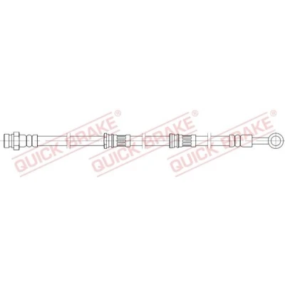 Abbildung von QUICK BRAKE 58.828 Bremsschläuche 654 MITSUBISHI: Pajero 4, 3, Classic