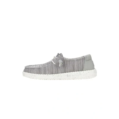 Abbildung von Heydude Wendy Stretch SOX Sportlicher Schnürer, Damen, Größe: 39, Light grey Kunststoff/textil