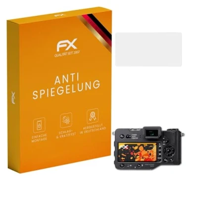 Abbildung von atFoliX Panzerfolie kompatibel mit Sigma SD Quattro Schutzfolie, entspiegelnde und stoßdämpfende FX Folie (3X)