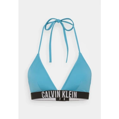 Abbildung von Calvin Klein Swimwear Triangle Bikinitop, Damen, Größe: Medium, Storm blue