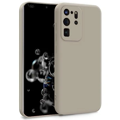 Abbildung von MyGadget Hülle für Samsung Galaxy S20 Ultra Zweilagige Handyhülle mit Kameraschutz Cover Innenfutter &amp; Silikon außen Grau
